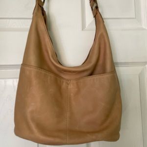 Leather hobo bag